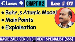 Bohrs Atomic Model  Main points  Pashto  NASIBZADASSS [upl. by Amej327]