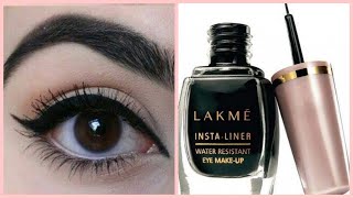 How to apply eyeliner in 6 Different and Easy style with Lakme Insta Eyeliner [upl. by Deming928]