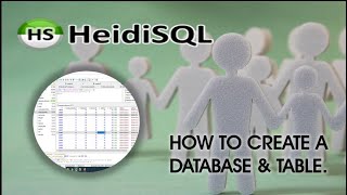 DBMS task 1  create a database using HeidiSQL software [upl. by Ahser]