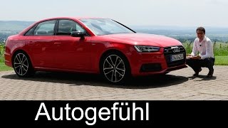 Audi S4 FULL REVIEW test driven V6 Limousinesedan amp Avantestate new neu [upl. by Hsiri]