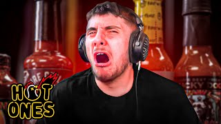 Danny Aarons Eats The HOTTEST Sauces [upl. by Jaine865]