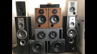 Nobsound NS08G 21 Amp on JBL Mids and DS18 Elite Z6 Subwoofer [upl. by Tyoh]