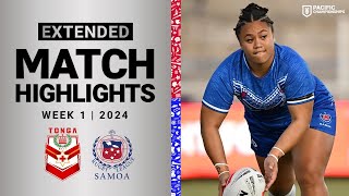 Pacific Championships 2024  Tonga XIII v Fetu Samoa  Extended Highlights [upl. by Pamella]