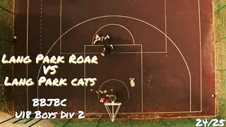 Lang Park Roar vs Lang Park Cats  Summer Comp Basketball [upl. by Olathe]