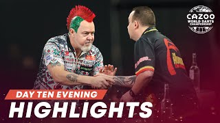 THE CHAMP IS OUT  Day Ten Evening Highlights  202223 Cazoo World Darts Championship [upl. by Worl]