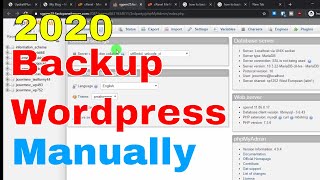 How to Create and Restore Wordpress Backup manually with and without plugin updraftplus and cpanel [upl. by Standish206]