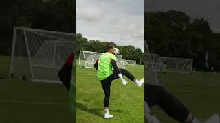 Modern Goalkeeping taking on the RapidFire MEGA Football Rebounder Challenge Think you could win [upl. by Switzer]