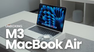 M3 MacBook Air Unboxing [upl. by Gnuy949]