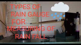 types of rain gauge for rain fall [upl. by Annuhsal]