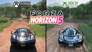 Forza Horizon 5  Xbox SERIES X Vs Xbox ONE S  COMPARATIVO LADO A LADO COMENTADO PTBR [upl. by Prince]