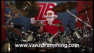 Santa Vanz Drumming  Christmas Song  Little Drummer Boy [upl. by Aryajay]