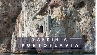 Porto Flavia Cliff side Harbor in Italy 🇮🇹 [upl. by Enej]