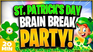 St Patricks Day Brain Break Party 🍀 St Patricks Day Games For Kids  Luckys Magic Run  GoNoodle [upl. by Ennayelsel]