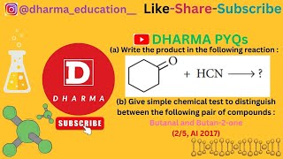 a Write the product in the following reaction  cyclohexanone  HCN → b Give simple [upl. by Quintessa]