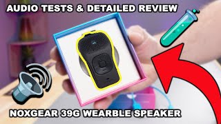 NOXGEAR 39G WEARABLE BLUETOOTH SPEAKER  WORTH THE HYPE  AUDIO TESTING amp DETAILED REVIEW [upl. by Elly]