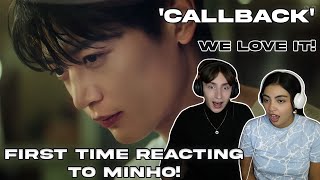 First Time Reacting to Minho  Couple React to MINHO CALL BACK MV  We Love it [upl. by Irpac489]