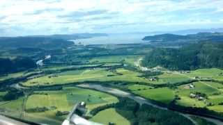 Landing in Trondheim Norway [upl. by Alesandrini]