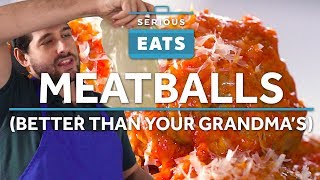 How to Make the Juiciest Most Tender and Flavorful ItalianAmerican Meatballs  Serious Eats [upl. by Roter]