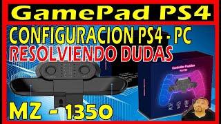 GUIA CONFIGURACION GAMEPAD Mando PS4 y PC MZ1350  Dimensión PS [upl. by Aicilic]