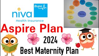 Best maternity Plan for women in 2024 Niva Bupa  Aspire plan [upl. by Melborn161]