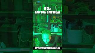 RAW 180kg low bar squat at 61 yrs [upl. by Pammi]