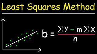 Linear Regression Using Least Squares Method  Line of Best Fit Equation [upl. by Pearla894]