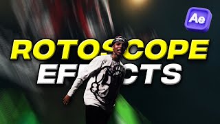 How to create 3 ROTOSCOPE EFFECTS in After Effects [upl. by Bakeman270]