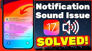 How To Fix Notification Sounds Issue After iOS 17 Update [upl. by Nodnrb]