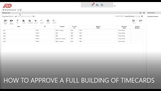 ADP How To Approve A Full Building of Timecards [upl. by Cornwall944]