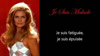 Dalida  Je suis malade avec les paroles  with english subtitles [upl. by Kersten]