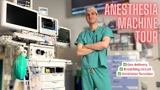 Full tour of the anesthesia machine [upl. by Lertnom]