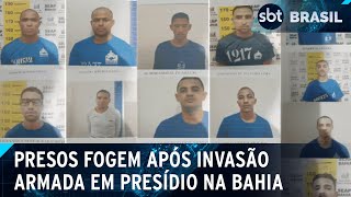 Homens armados invadem presídio e libertam 16 detentos na Bahia  SBT Brasil 131224 [upl. by Avrenim]