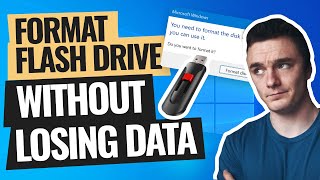 How to Format a Flash Drive Without Losing Data 100 Safe [upl. by Attesoj163]