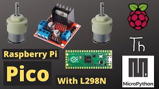 Controlling DC Motor With L298N Motor Driver And Raspberry Pi Pico raspberrypi raspberrypipico [upl. by Karleen]