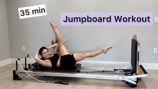 Jumpboard Pilates Reformer Workout  35 min  Full Body [upl. by Allina]