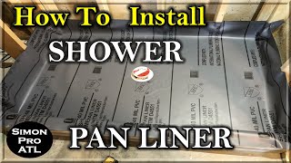 How To Install Oatey PVC Shower Pan Liner [upl. by Nortyad]