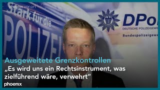 phoenix tagesgespräch mit Manuel Ostermann zu den Ausweitungen der Grenzkontrollen am 160924 [upl. by Gough]