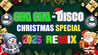 CHRISTMAS NONSTOP CHA CHA REMIX🎄🎅 Nonstop Christmas Songs Medley 2025 🎄🔔 [upl. by Alaaj463]