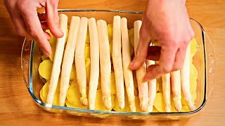 Dieses einfache und leckere Spargel Rezept im Backofen gelingt immer  Spargelauflauf mit Käsekruste [upl. by Imerej]