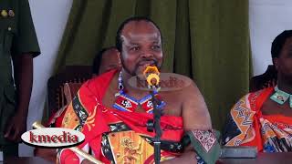 KING MSWATI III SPEAKS TO THE PEOPLE OF BUSOGA IN IGENGE PALACE JINJA CITY [upl. by Vokay787]