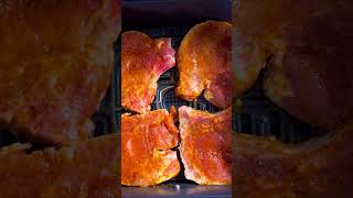 Air Fryer Bone In Pork Chops short shorts recipe easy easyrecipe airfryer airfryerrecipes [upl. by Htenywg775]