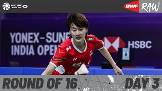 YONEX SUNRISE India Open 2024  Day 3  Court 1  Round of 16 [upl. by Ielirol]