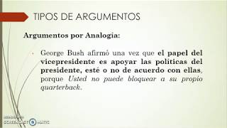 Tipos de Argumentos [upl. by Ellery479]