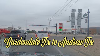 Gardendale Texas to Andrew Texas [upl. by Liagabba]