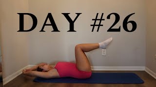 Day 26 Pilates Beginner 30 Day Workout Challenge At Home No Equipment [upl. by Norven]