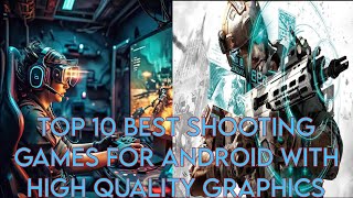 TOP 10 BEST SHOOTING GAMES FOR ANDROID WITH HIGH QUALITY GRAPHICS 1000subscriber viralvideo [upl. by Alaek]