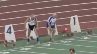 Two 90YearOlds Compete In Sprint Race [upl. by Link]