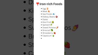 🦾 🥦 Ironrich Foods🍗 [upl. by Yelwah]