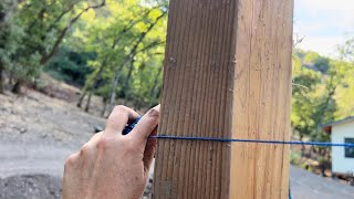 Cutting Posts for a Lean To Roof [upl. by Lachish]