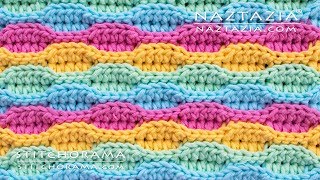 HOW to CROCHET WAVE STITCH  Stitchorama by Naztazia [upl. by Lynd]